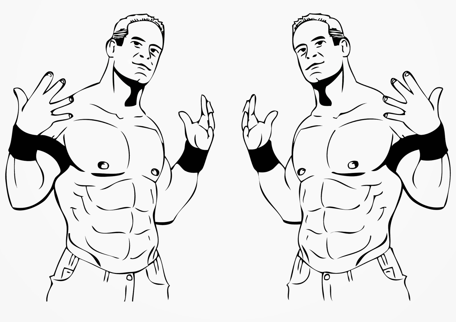 1600x1130 Wwe John Cena Coloring Pages