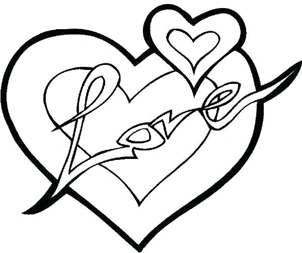 600x503 Broken Heart Coloring Sheets Pages Cute Exciting Sheet Full Size
