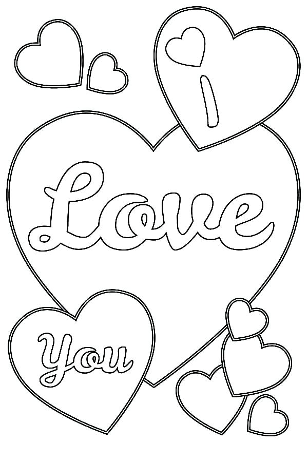 600x900 Love Heart Colouring Sheets