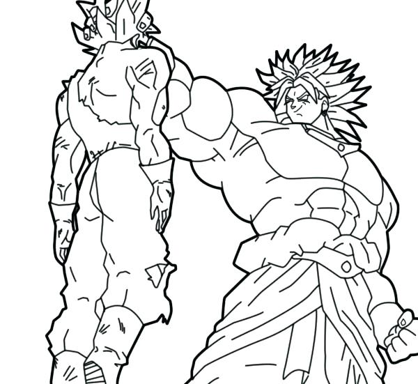 600x551 Broly Coloring Pages Coloring Pages Coloring Page Free Download