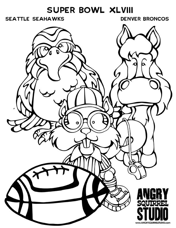 Broncos Coloring Pages