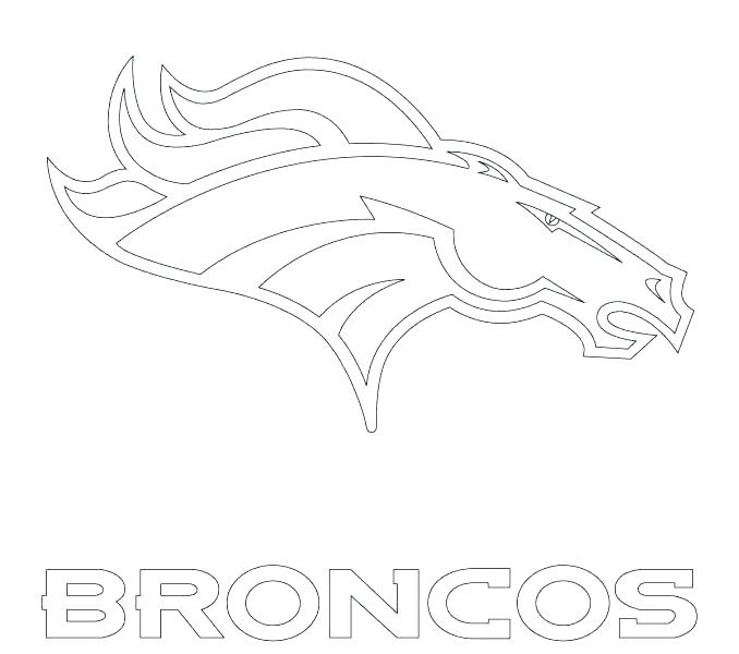 678x600 Broncos Coloring Pages 4
