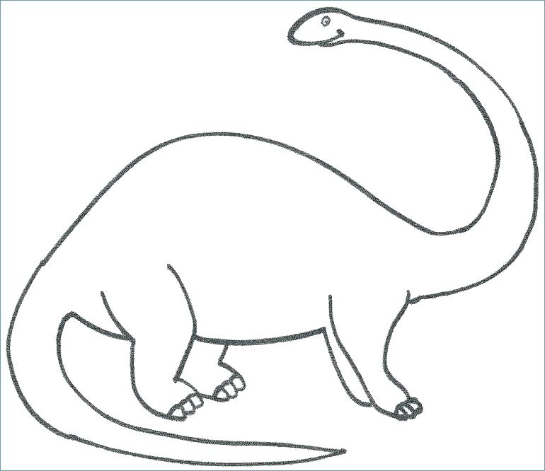 770x666 Dinosaur Coloring Pages For Preschoolers Brontosaurus Coloring