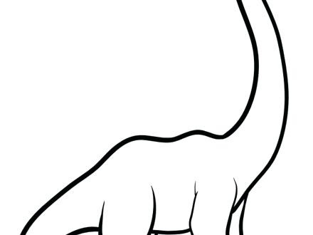 440x330 Brontosaurus Coloring Page