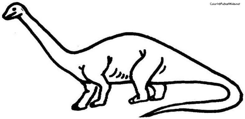 788x385 Brontosaurus Coloring Page