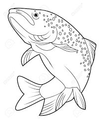 208x243 Brook Trout Coloring Page Fishing Party Trout