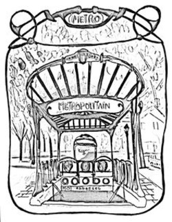 250x323 Subway Entrance Coloring Pages