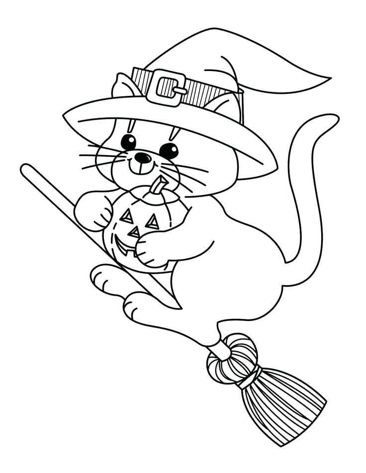 736x952 Free Printable Witch Coloring Page For Kids 1 Scary Halloween