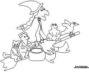286x234 Making Learning Fun Room On The Broom Coloring Pages