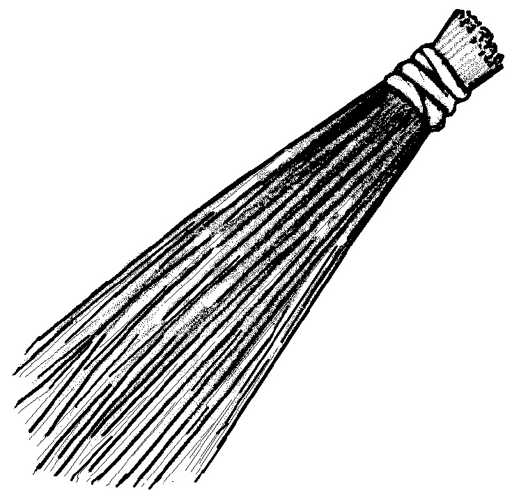 735x707 Broom Coloring Pages