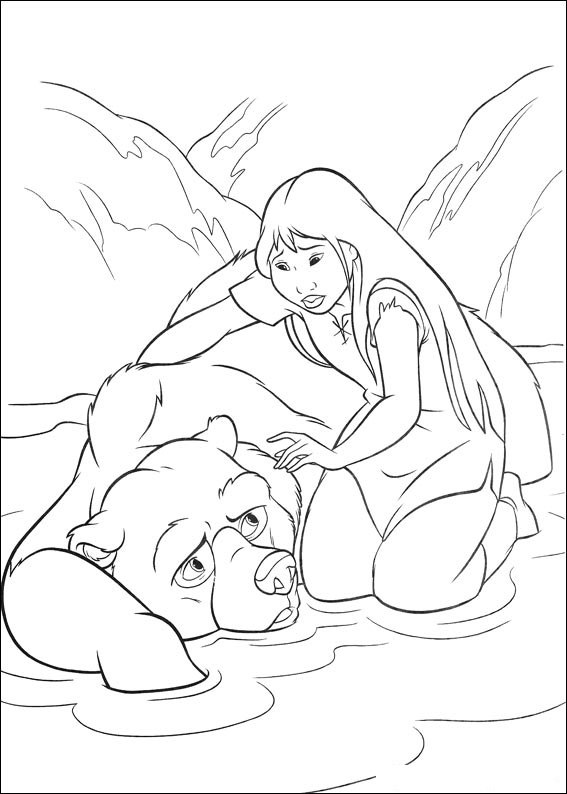 567x794 Brother Bear 2 Coloring Page