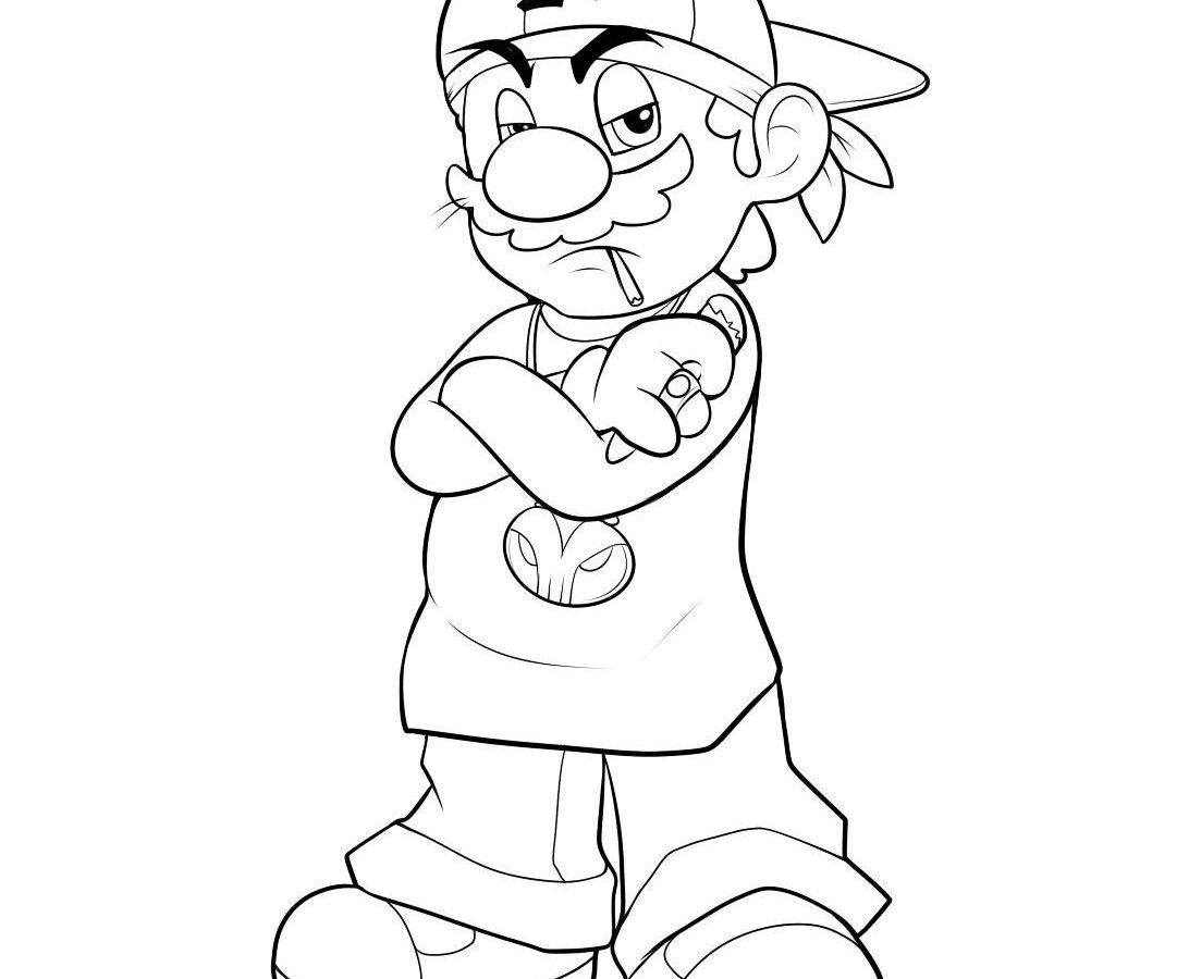 1103x900 Mario Brothers Coloring Pages Free Super Bros New 1024x1562 Fine