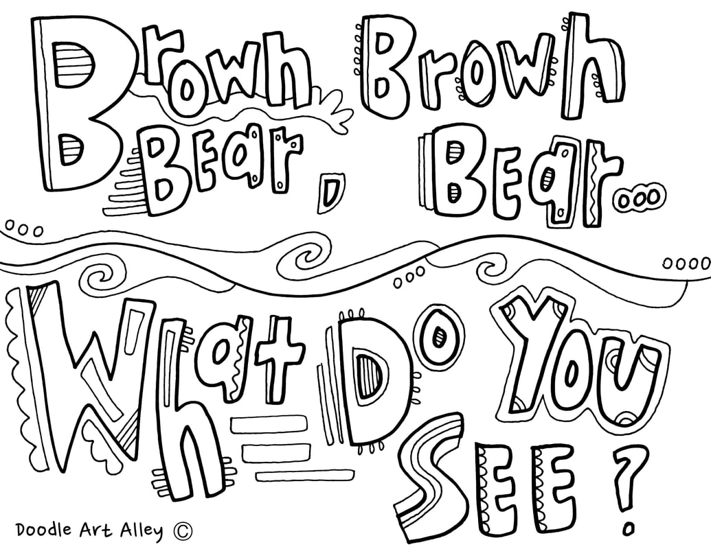 1035x800 Brown Bear Coloring Pages Call Back Classroom Doodles