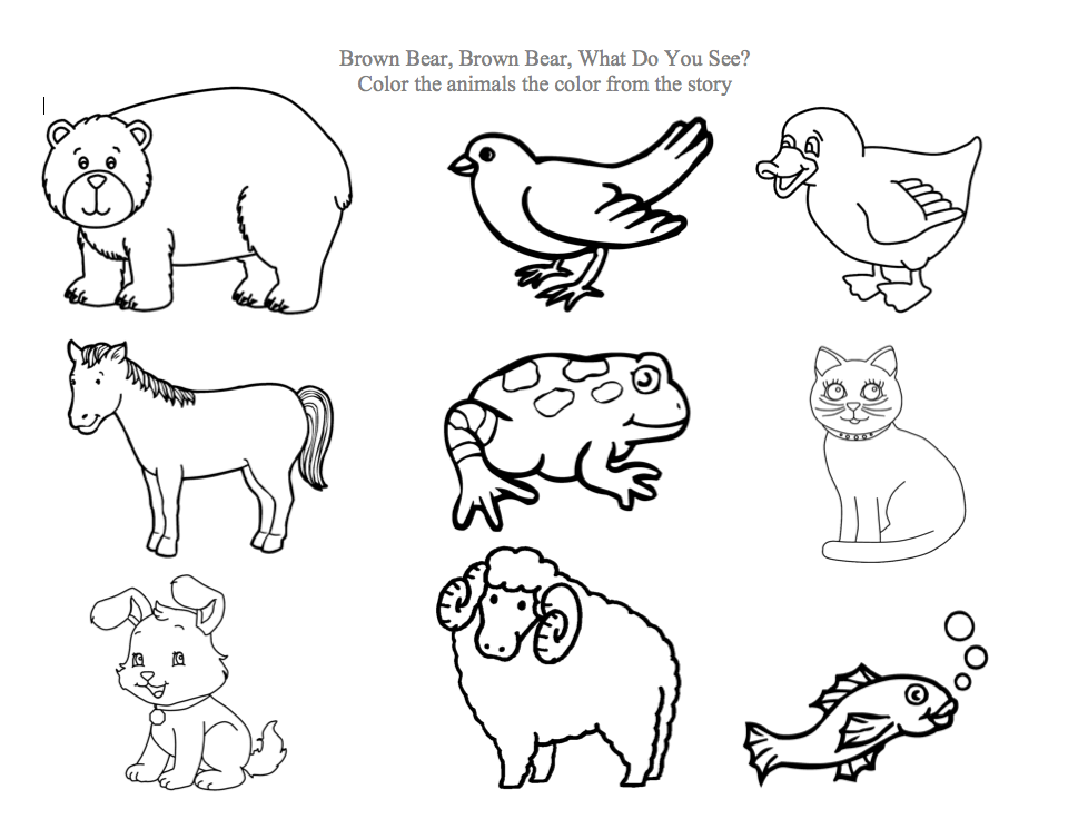 978x736 Brown Bear Brown Bear What Do You See Coloring Pages. Finest