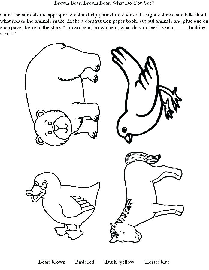 696x900 Brown Bear Brown Bear Coloring Page Eric Carle Brown Bear Brown