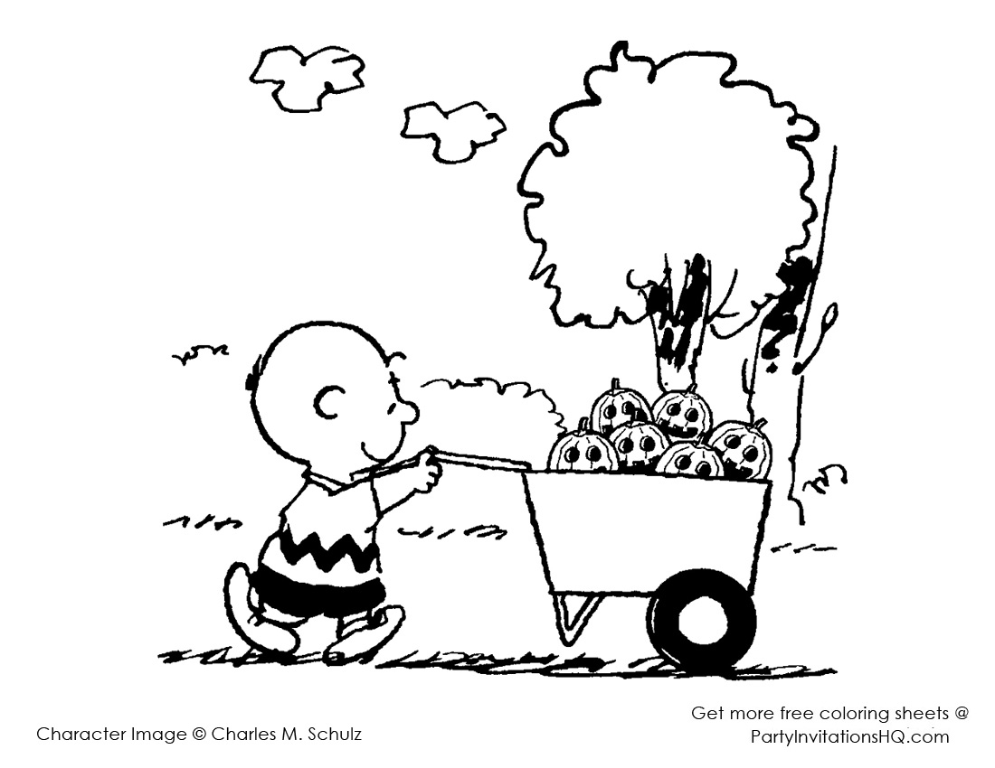 1100x850 Charlie Brown Coloring Pages