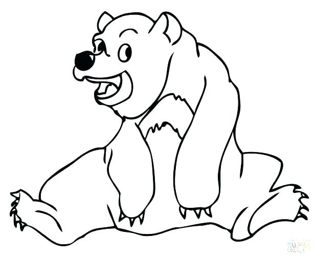 618x504 Brown Bear Printables Grizzly Bear Coloring Pages Packed With Bear