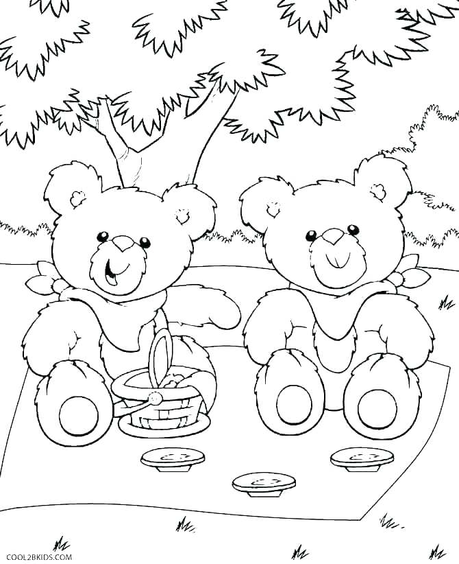 670x822 Brown Bear Printables Preschool Teddy Coloring Pages Printable