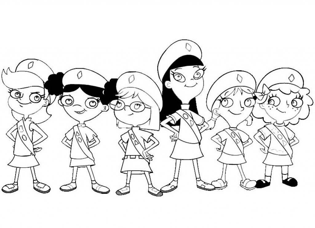1024x741 Girl Scout Coloring Pages