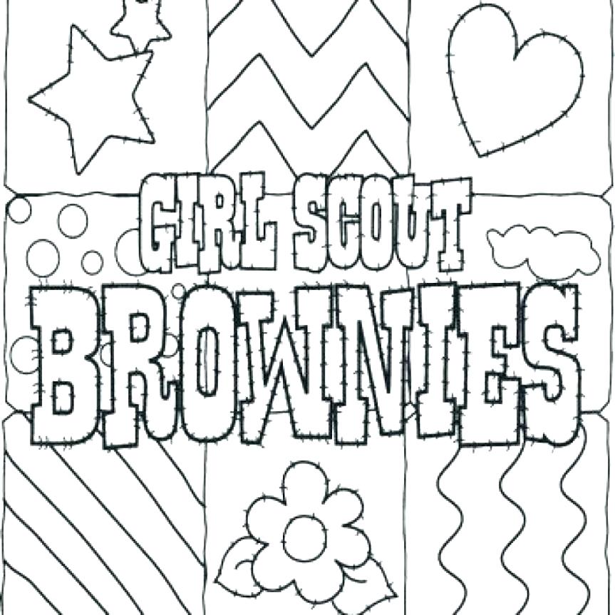 863x863 Brownie Girl Scout Coloring Pages Daisy Girl Scout Law Coloring