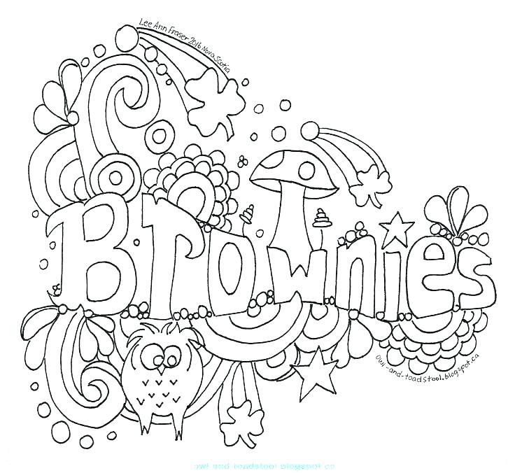 736x676 Brownie Girl Scout Coloring Pages Girl Scout Coloring Sheets Girl