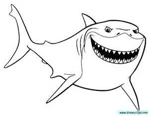 300x235 Finding Nemo Shark Coloring Sheet Coloring Pages Cake