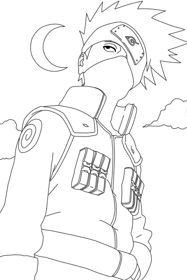 600x898 Hatake Kakashi Pose Anime Art Kakashi, Naruto