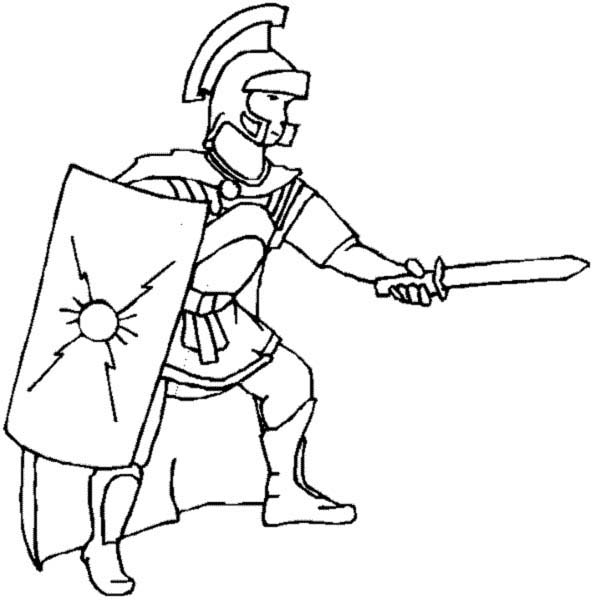 600x602 Ancient Rome Coloring Pages