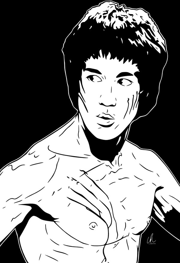 600x874 Bruce Lee Coloring Pages Color Bros