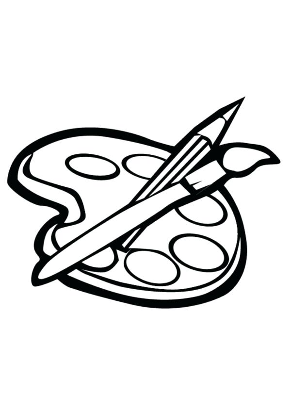 600x851 Paint Brush Coloring Page How To Paint Coloring Page Paintbrush