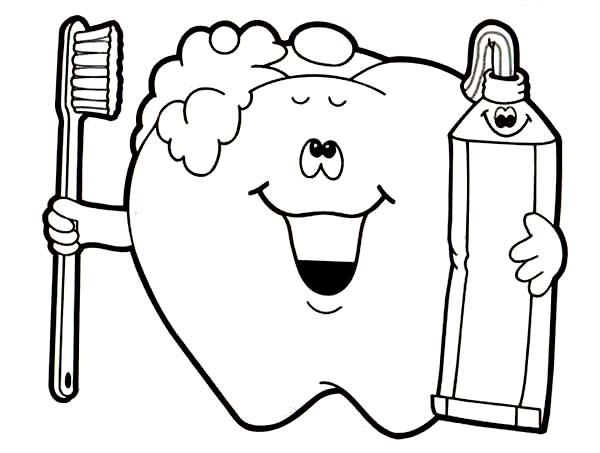600x453 Brushing Teeth Coloring Pages Brush Your Teeth Coloring Pages Get