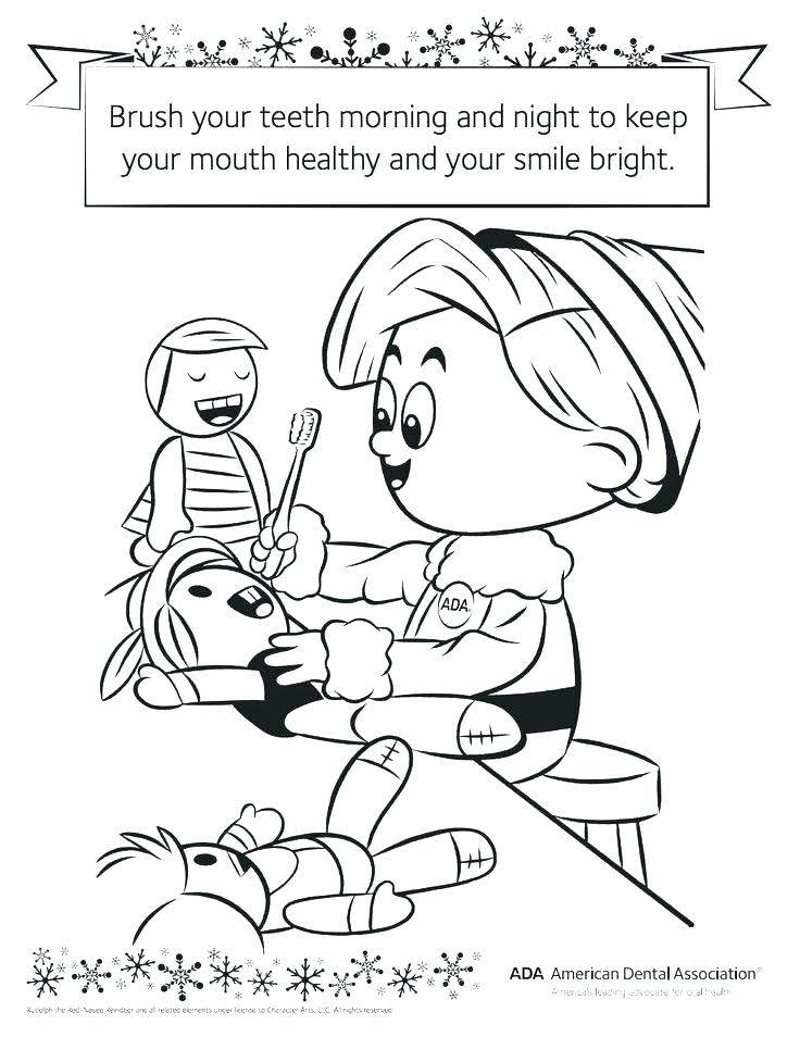736x954 Teeth Coloring Page Click The Brushing Teeth Coloring Pages Tooth