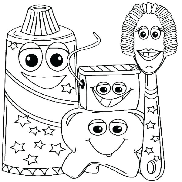 600x600 Brush Your Teeth Coloring Sheets Tooth Brushing Coloring Sheets