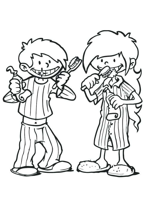 620x875 Brushing Teeth Coloring Page Brush Your Teeth Coloring Page Tooth