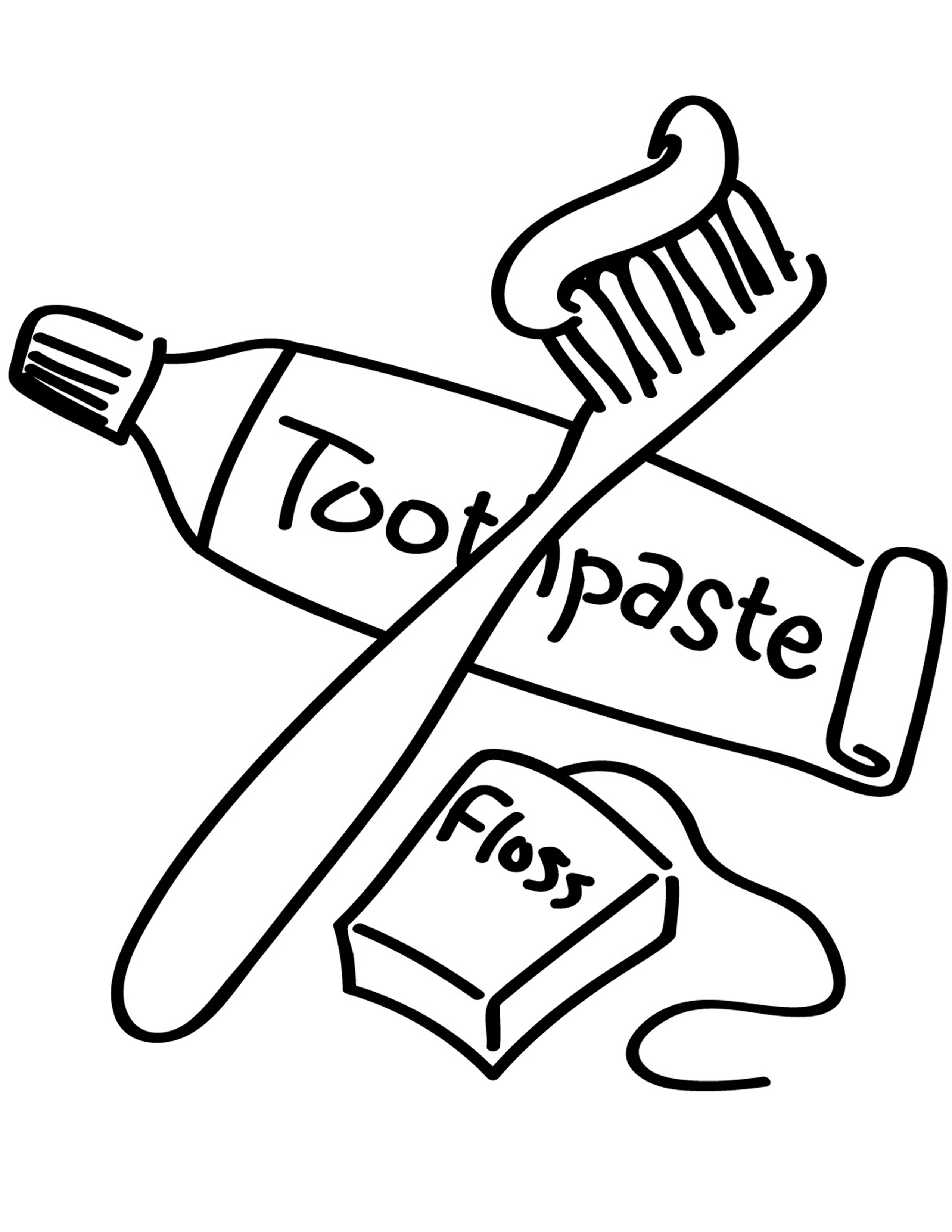 2550x3300 Brushing Teeth Coloring Pages 287 School