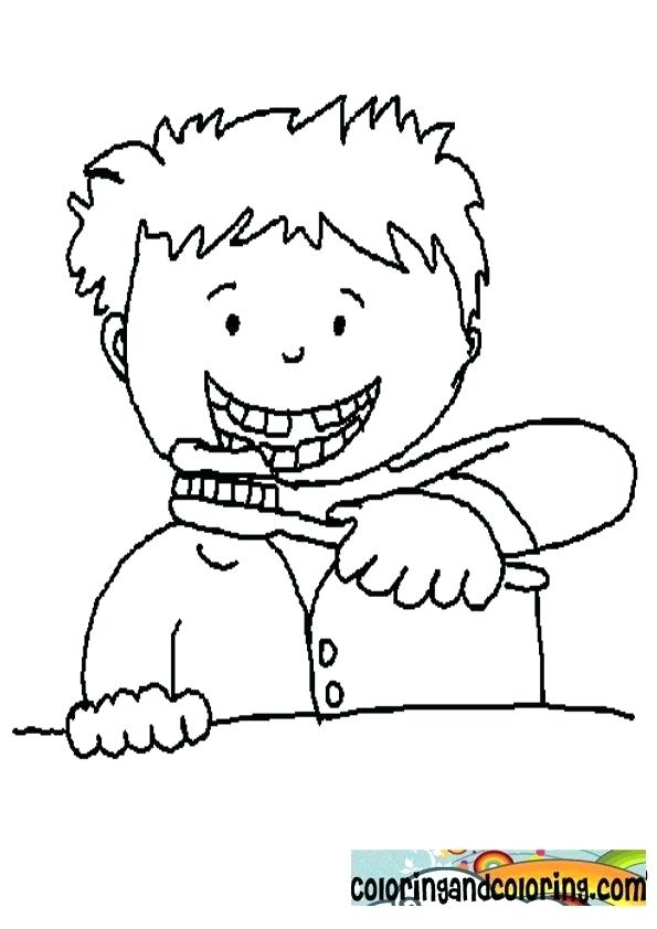 595x842 Brushing Teeth Coloring Pages Brushing Teeth Coloring Pages