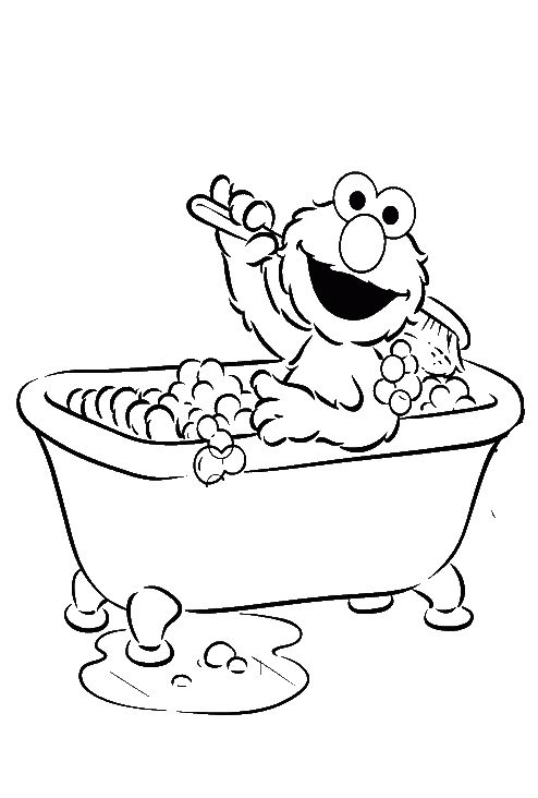Bubble Bath Coloring Pages