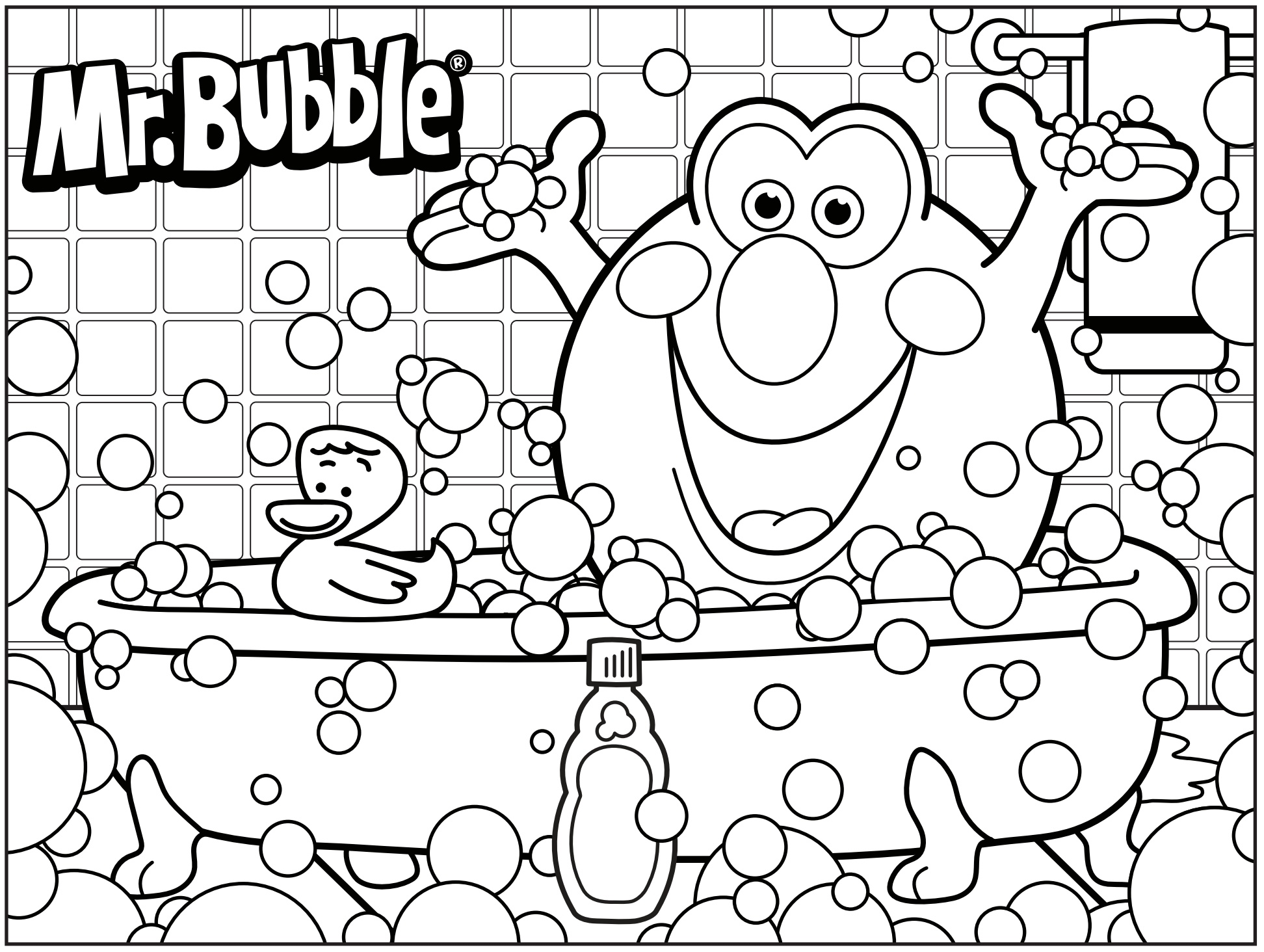 Bubble Coloring Pages