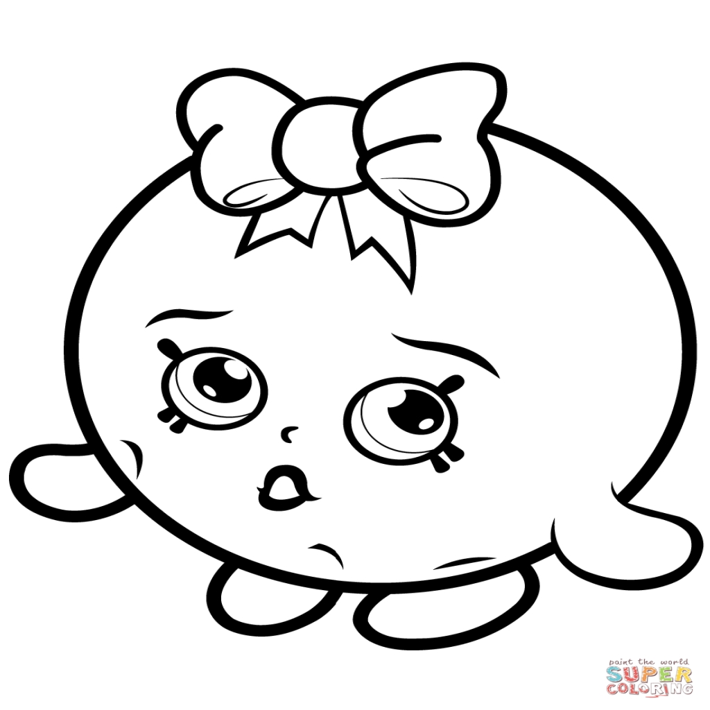 1024x1024 Bubbles Shopkin Coloring Page Free Printable Coloring Pages Inside