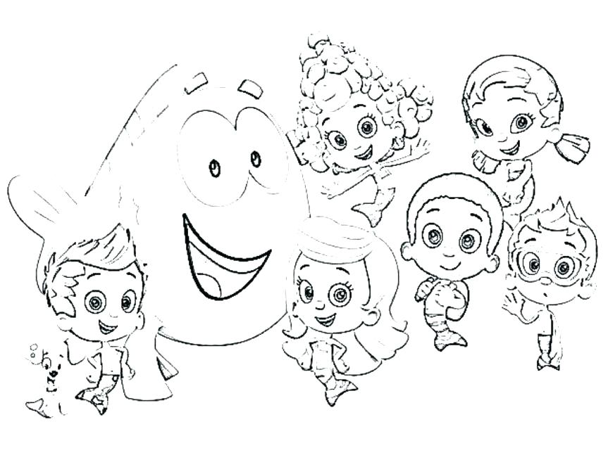 863x647 Bubble Guppies Coloring Page Bubble Guppies Coloring Pages