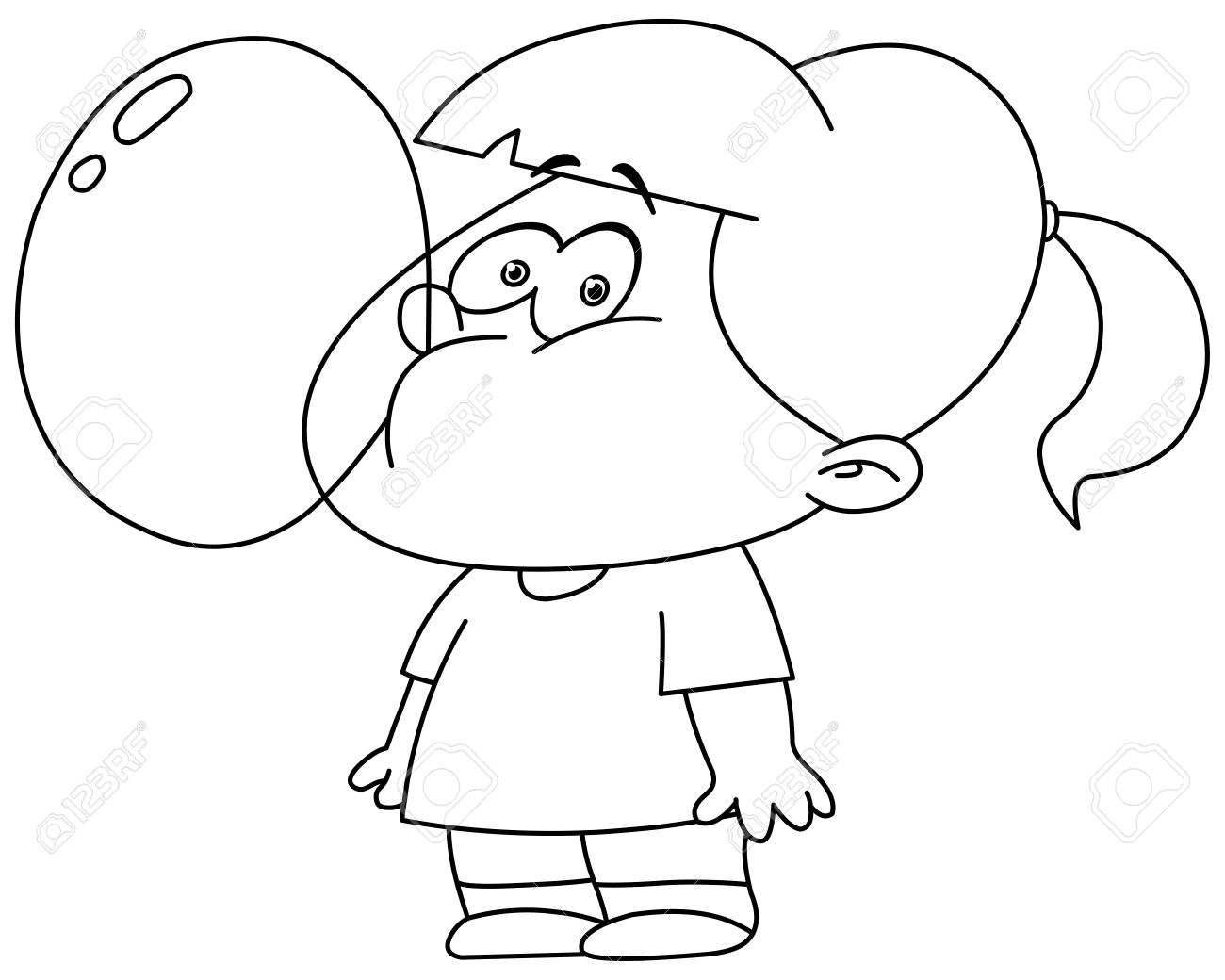1300x1040 Bubble Gum Coloring Page Color Bros
