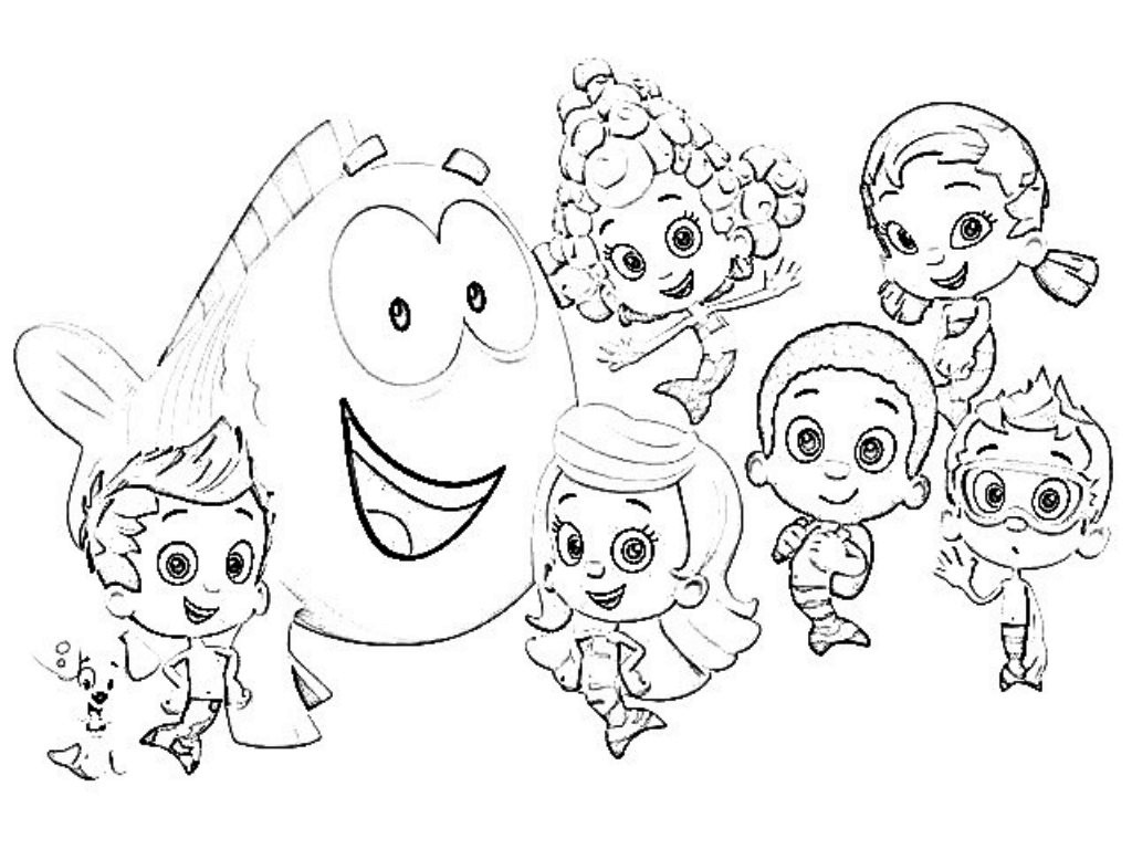 Bubble Guppies Coloring Pages