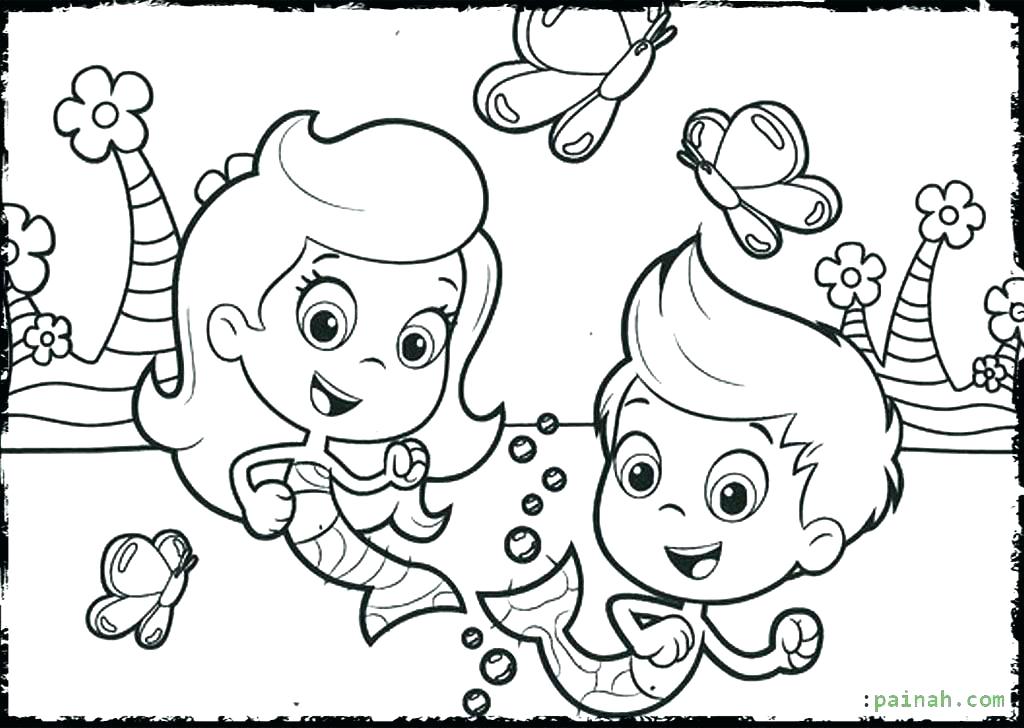 1024x728 Bubble Guppies Coloring Page Bubble Guppies Coloring Pages Bubble