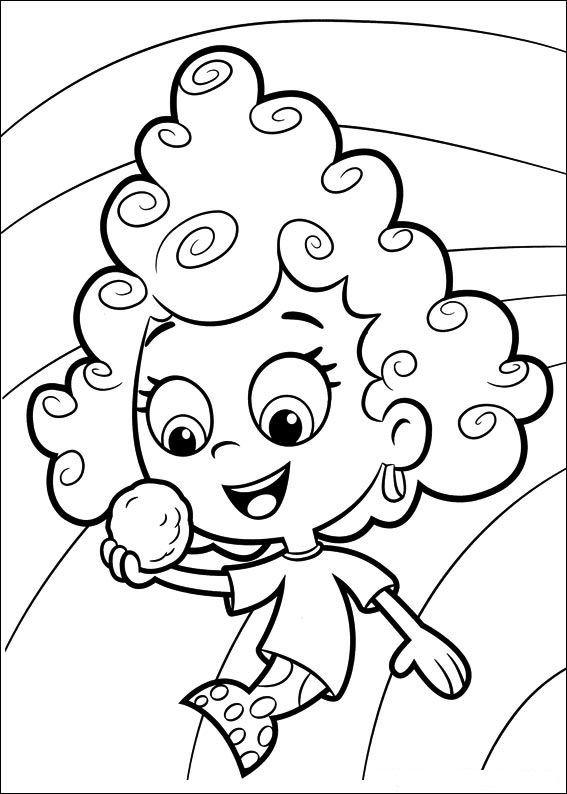 567x794 Kids N 25 Coloring Pages Of Bubble Guppies