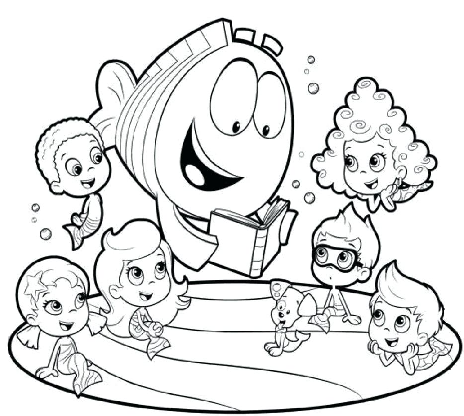 934x837 Bubble Guppies Coloring Page Super Ideas Bubble Guppies Coloring