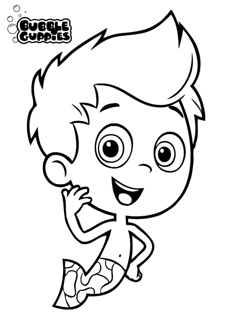 800x1120 Bubble Guppies Coloring Pages 360coloringpages