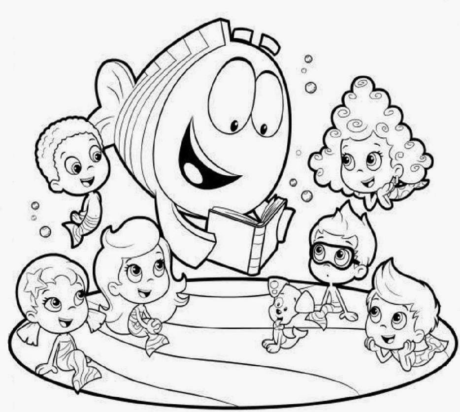 934x837 Bubble Guppies Coloring Pages 850 567 High Definition Pertaining