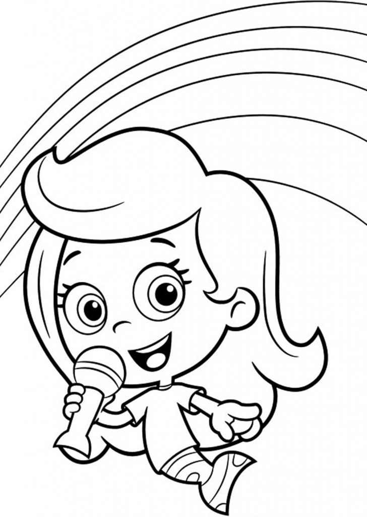 728x1024 Bubble Guppies Molly Coloring Pages