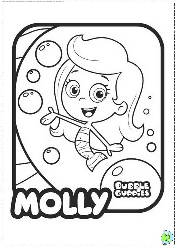 691x960 Bubble Guppies Molly Coloring Pages Free Bubble Guppies Molly