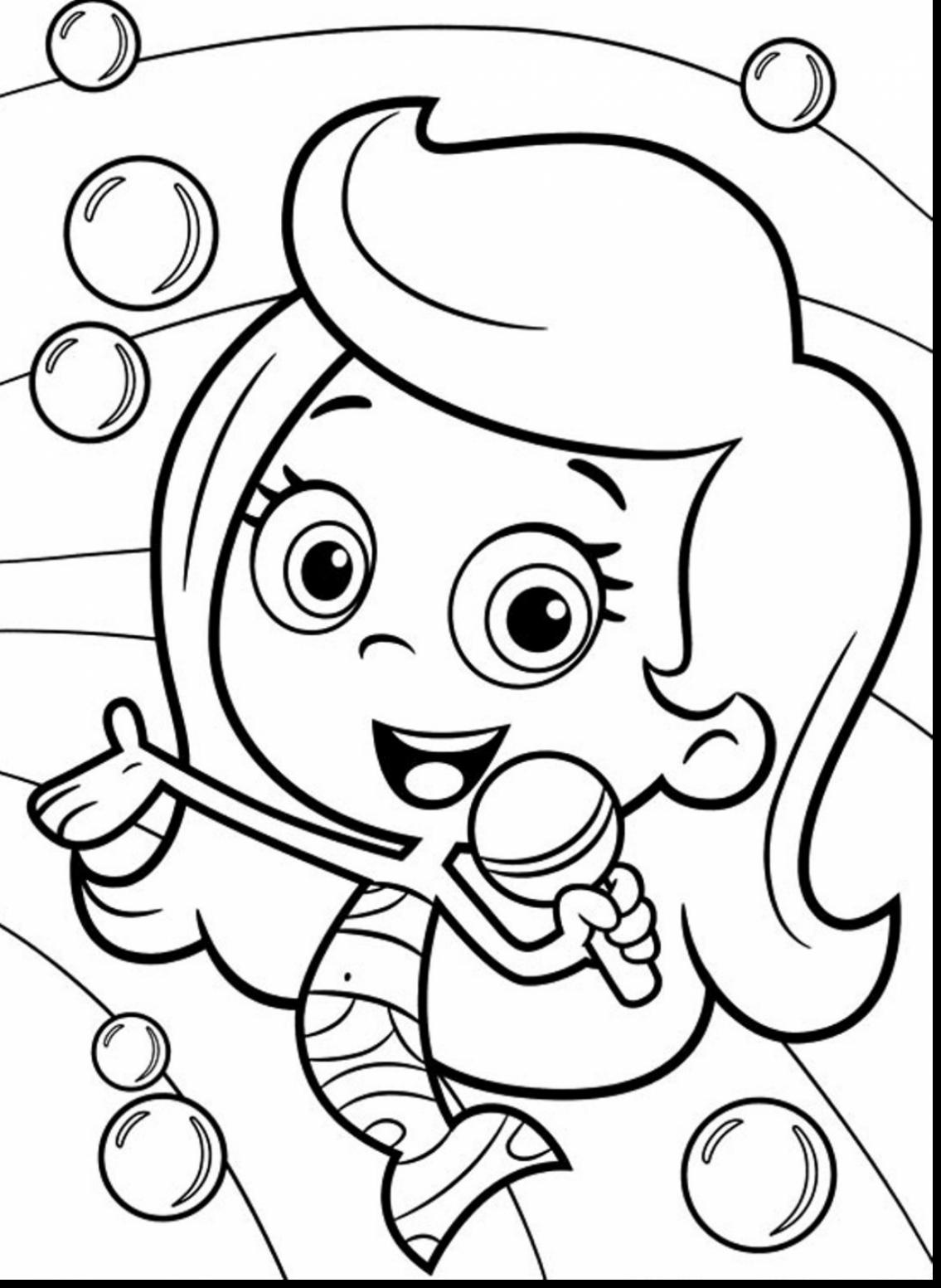 1135x1553 Bubble Guppies Coloring Page